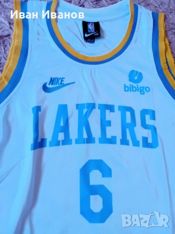 Чисто нов оригинален детски екип на Лос Анджелис Лейкърс-ЛеБрон Джеймс , снимка 5 - Баскетбол - 50663274