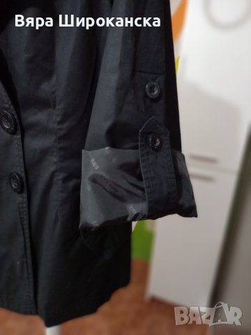 Къс тренч от качествен плат с подплата. Размер XL., снимка 3 - Шлифери - 40604728