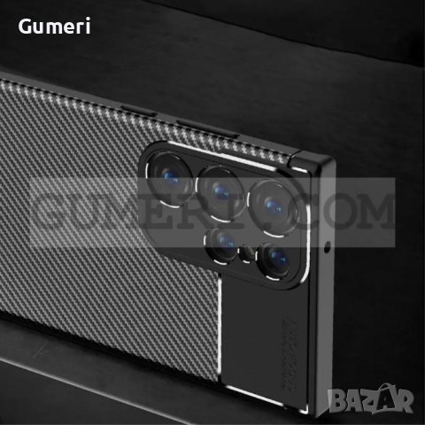 Samsung Galaxy S23 Ultra - Гръб - Карбон Ауто, снимка 5 - Калъфи, кейсове - 39788347