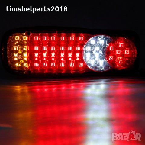2 бр LED Лед Стопове Рибка 12-24V Бус Камион Тир Ремарке, снимка 4 - Аксесоари и консумативи - 34179327