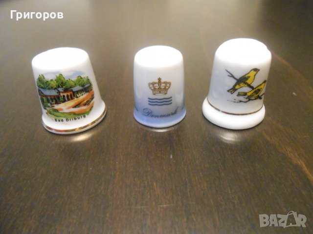 Лот от 3 бр. КОЛЕКЦИОНЕРСКИ порцеланови напръстници !, снимка 1