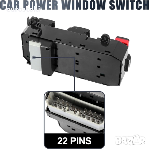 Блок превключвател за електрически стъкла от страната на водача 35750-SWA-K01, резервна част за Hond, снимка 3 - Части - 51458483