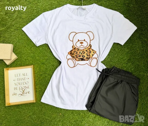 Памучен дамски комплект , снимка 2 - Спортни екипи - 49756015