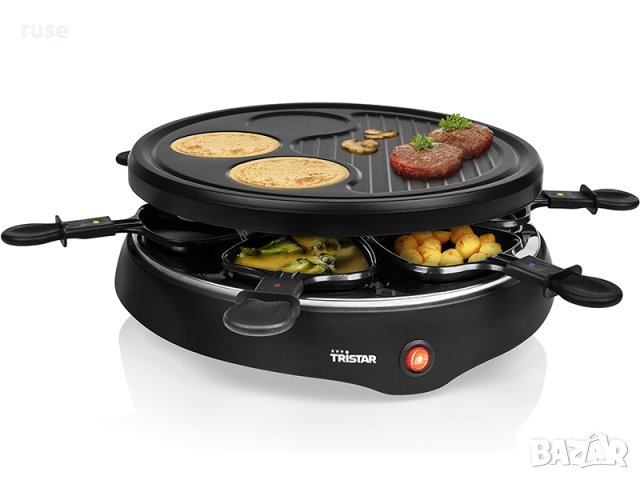 НОВИ! Скара раклет грил 6 души с форми за палачинки омлет  Tristar , снимка 4 - Скари - 44311770