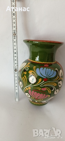 Декоративна керамична ваза,жардениера.Ръчна изработка., снимка 2 - Декорация за дома - 44797464