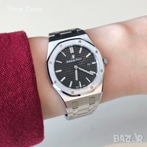 Audemars Piguet Royal Oak 33mm Steel Black Дамски Различни Цветове, снимка 8 - Дамски - 54047408