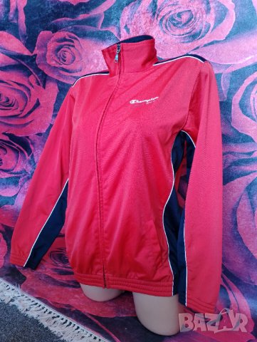 Ново Червено спортно горнище Champion  за 13-14 годишни, ръст 162/167, снимка 3 - Детски анцузи и суичери - 37921321