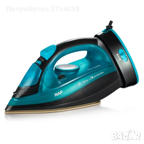 RAF Безжична парна ютия 2400W с керамична плоча – двойна функция за парно и сухо гладене, 483, снимка 7 - Ютии - 52348483