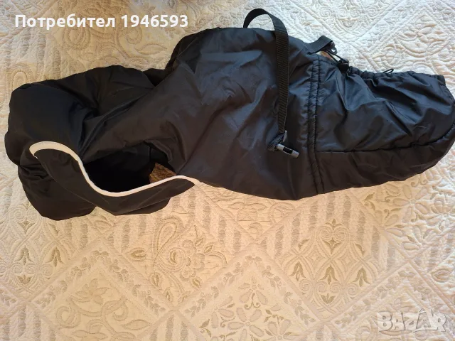 Универсално, шушляково, зимно покривало за бебеносене (слинг, кенгуру, раница) с джоб-маншон, снимка 4 - Кенгура и ранички - 55991210