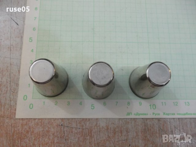 Лот от 3 бр. малки метални чашки, снимка 2 - Други ценни предмети - 29214330