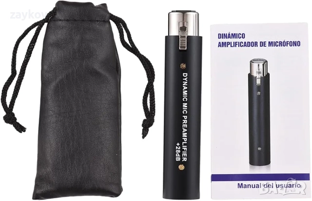 Динамичен микрофонен предусилвател, нисък шум, усилвател с високо усилване за студийни записи