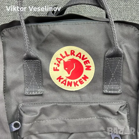 Оригинална Раница Fjallraven Kanken Сива, снимка 2 - Раници - 56184888