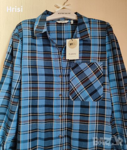 Нова карирана рокля-риза B.Young Collection, снимка 3 - Рокли - 44159816