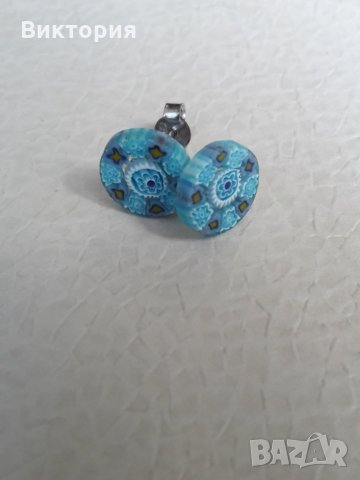 Обеци Fiore Glass
