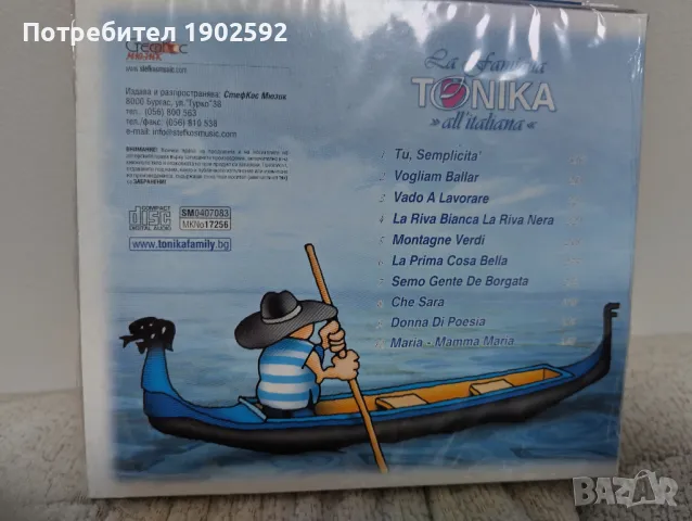  Фамилия Тоника ‎– По италиански (All' Italiana) , снимка 2 - CD дискове - 48473359