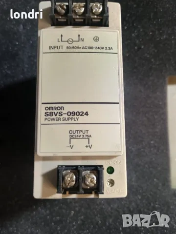 Индустриално захранване OMRON S8VS-09024 (24V DC, 3.75A) – за DIN шина