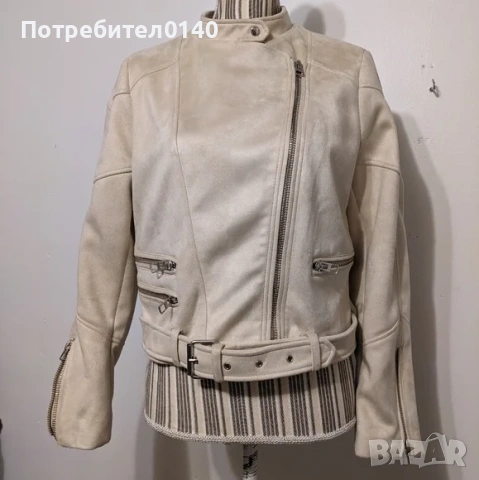 Дамско велурено яке Зара Xs, снимка 10 - Якета - 53944559