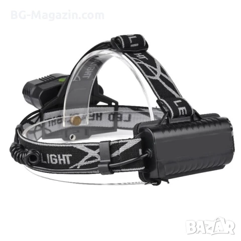 Професионален мощен LED фенер туристически челник за глава лов риболов планинарство преходи каска, снимка 8 - Къмпинг осветление - 50938609