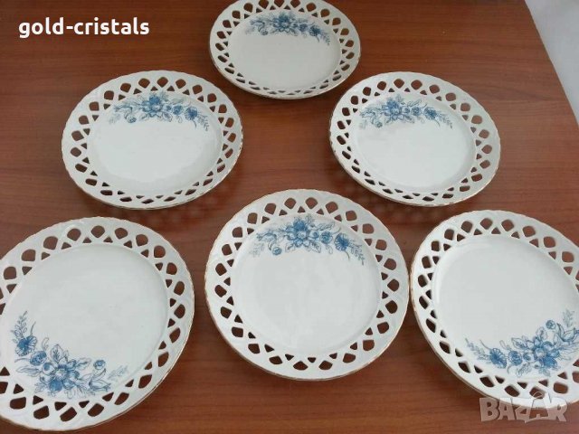 Стар български порцелан чинии чинийки, снимка 2 - Антикварни и старинни предмети - 30467707