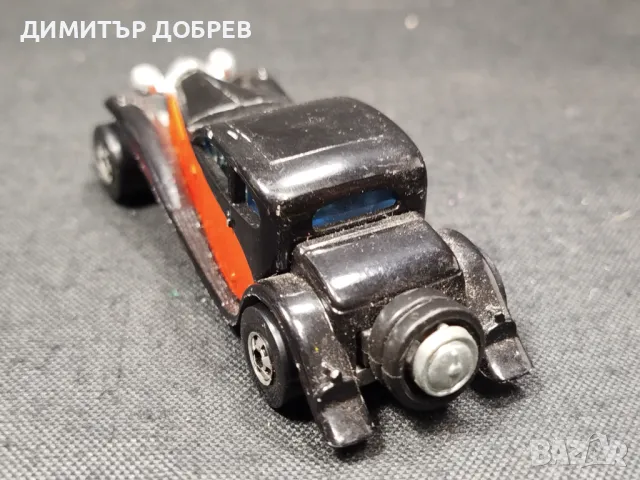 СТАРА РЕТРО МЕТАЛНА КОЛИЧКА HOT WHEELS '37 BUGATTI HONG KONG, снимка 3 - Колекции - 48893125