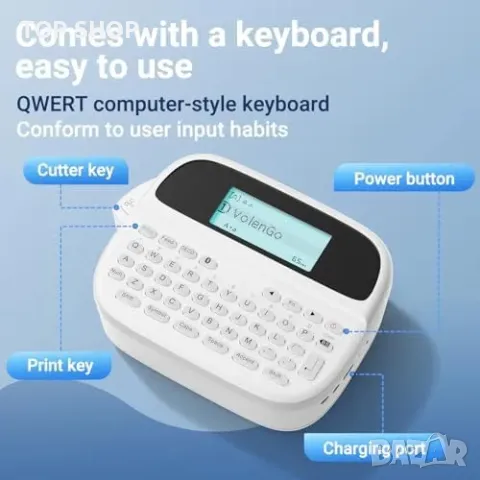 Нов Портативен етикетен принтер VolenGo M950 с батерия и бърз печат, снимка 7 - Друга електроника - 50015909