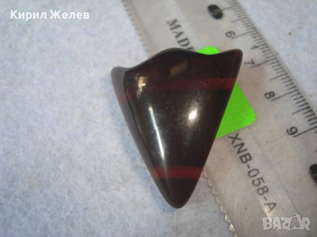 ЮВЕЛИРНО ШЛИФОВАН ПОЛИРАН НАТУРАЛЕН БАЛТИЙСКИ КЕХЛИБАР ЗВЕНО от СТАРА РЕТРО ГРИВНА ЦВЯТ КОНЯК 31416, снимка 7 - Антикварни и старинни предмети - 38065494