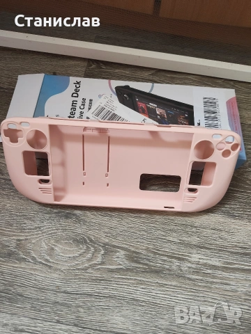 Розов защитен калъф с вградена стойка за игрова конзола Valve Steam Deck., снимка 2 - Калъфи, кейсове - 54181885
