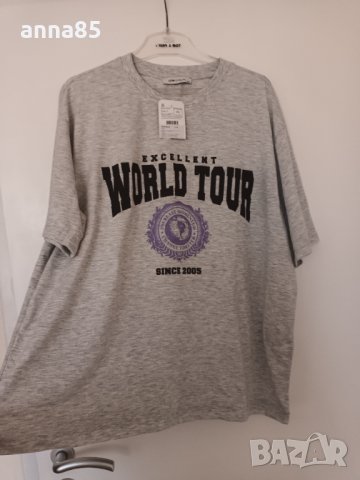 Нова Сива тениска 2хл, снимка 3 - Тениски - 39988031