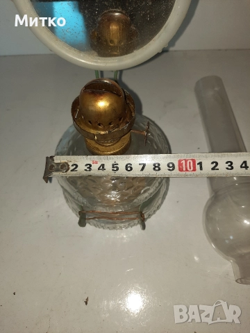 Ретро стъклена газена лампа от Соца, снимка 11 - Антикварни и старинни предмети - 52920885