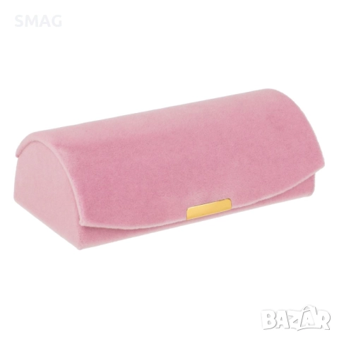 Кутийка за бижута, розов цилиндър с копче, 10.5x5.5x3.5 см, снимка 3 - Други - 52308002