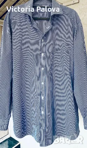 Луксозна скъпа риза VAN LAACK тънко райе