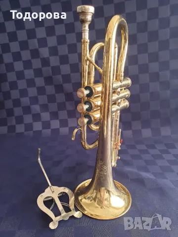 Отличен тромпет Amati Kraslice ACR 201, снимка 3 - Духови инструменти - 50043731