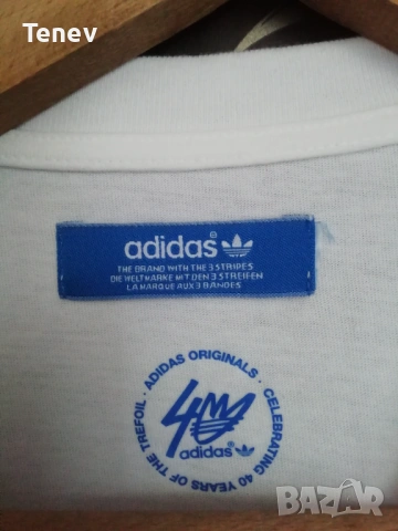 Adidas Originals German Flag Panties 40 years Trefoil оригинална мъжка тениска памучна бяла Германия, снимка 5 - Тениски - 40282303