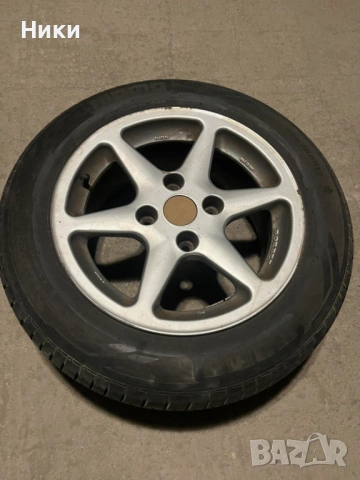 2 бр,195/60/15 momo +2 бр. джанти BORBET 4X114,3 /7X15, снимка 2 - Гуми и джанти - 54115210