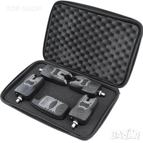 комплект безжична аларма за риболов на шаран с приемник и LED лента за нощно осветление, снимка 5 - Такъми - 48776982