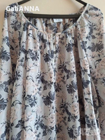 СТРАХОТНА ТУНИКА В НЕЖНИ ЦВЕТОВЕ 3XL-4XL, снимка 4 - Туники - 50839785