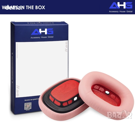 AHG възглавнички от овча кожа за слушалки Apple AirPods Max, розови, снимка 7 - Слушалки и портативни колонки - 52465193