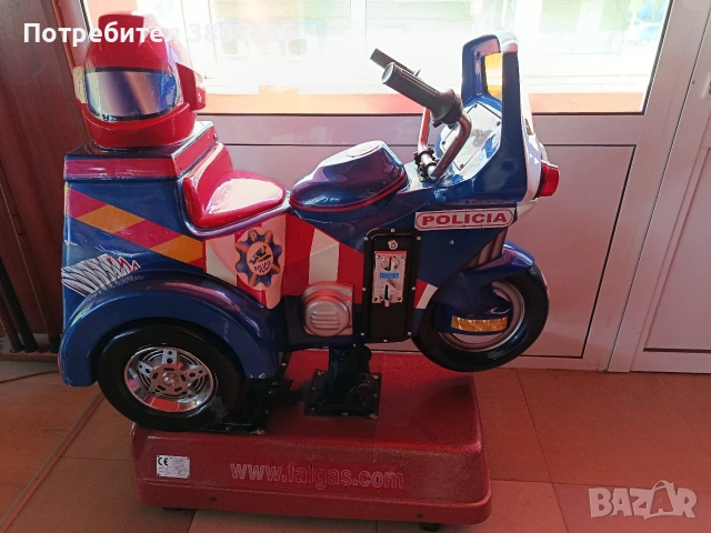 Детска клатушка - полицейски мотор, снимка 6 - Друго търговско оборудване - 54318327