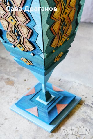 Скулптура от дърво "Синьо Вретено", снимка 5 - Други - 30205790