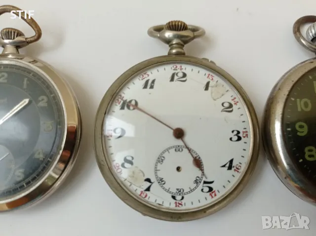 Лот Стари Джобни Часовници , снимка 3 - Джобни - 45160120