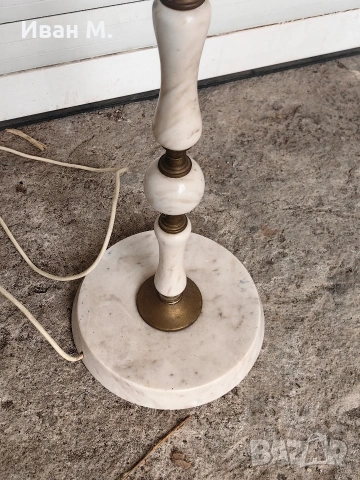 Мраморна лампа , снимка 5 - Настолни лампи - 53209463