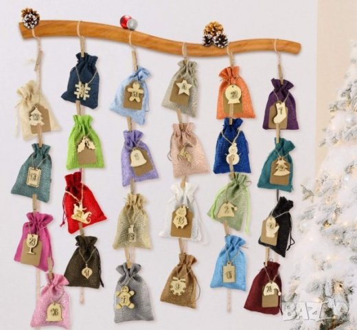 Адвент календар от текстилни торбички и аксесоари LA-4SEBUDAI , снимка 6 - Други - 42819286