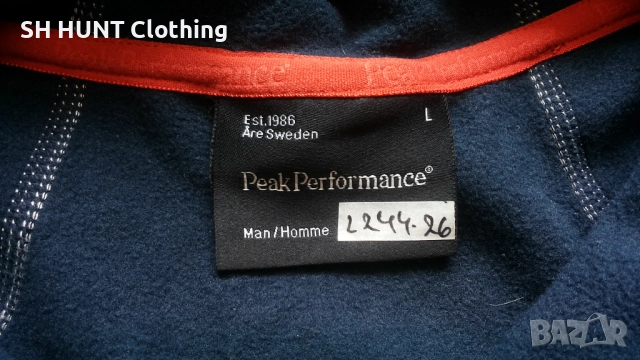 Peak Performance HELI MID Sweatshirt 20% Wool размер L суичър 20% Вълна - 1567, снимка 12 - Суичъри - 52587615