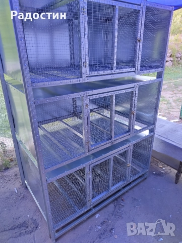 Триетажна клетка за зайци , снимка 4 - Други стоки за животни - 51858079