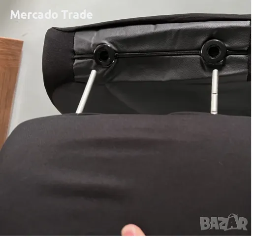 Универсални калъфи за предни седалки на автомобил, бус , Еко кожа, Черно, 1+1, снимка 3 - Аксесоари и консумативи - 49928520