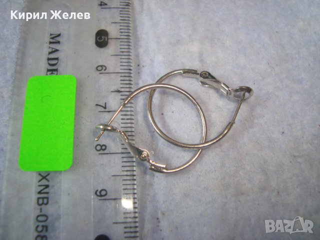КРАСИВИ СТИЛНИ СРЕБРИСТИ АРТ ОБЕЦИ 81074, снимка 4 - Обеци - 36524986