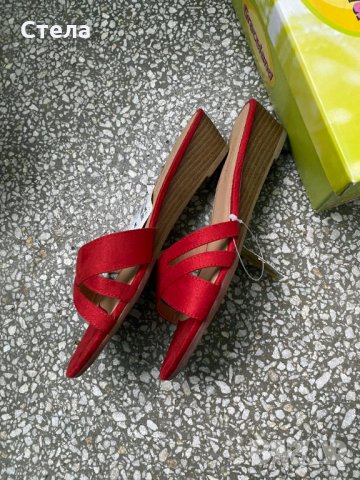 Graceland/Deichmann Дамски летни чехли - нови, с етикет и кутия, червени, снимка 3 - Чехли - 35028498