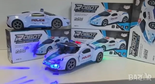Полицейска кола с дистанционно управление и светлина - 1:20 мащаб