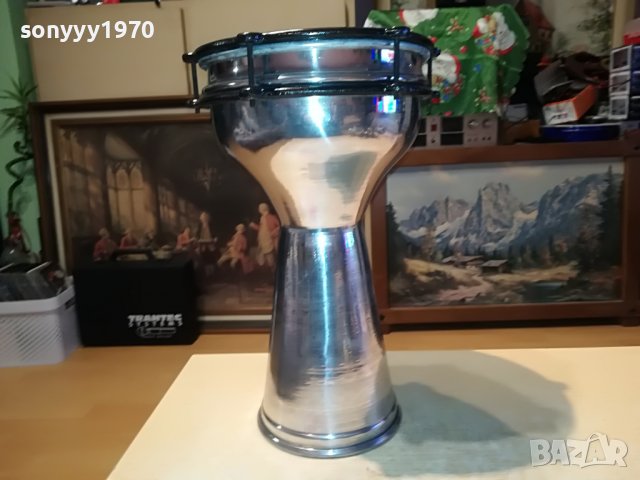 ГОЛЯМА ИНОКСОВА ТАРАМБУКА 40Х22СМ 1011221948, снимка 3 - Ударни инструменти - 38629532