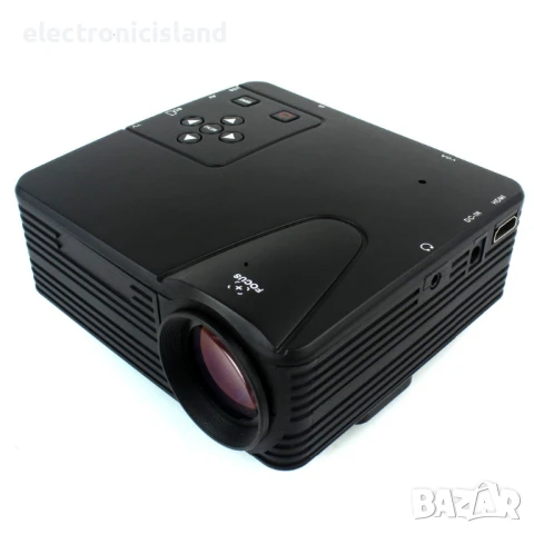 портативен LED проектор Geekwire LP-5A 640х480 400 лумена, FHD 1080P,HDMI/VAG/USB2.0/AV/SD card, снимка 3 - Плейъри, домашно кино, прожектори - 50746456